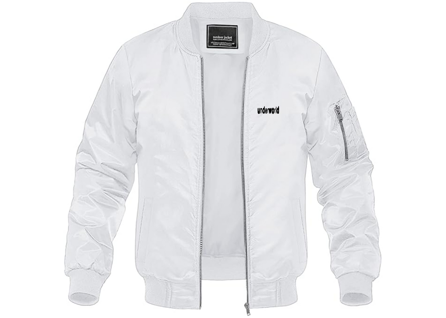 Men's Underworld Lightweight Bomber Jacket Windbreaker Softshell Varsity Jacket Coat