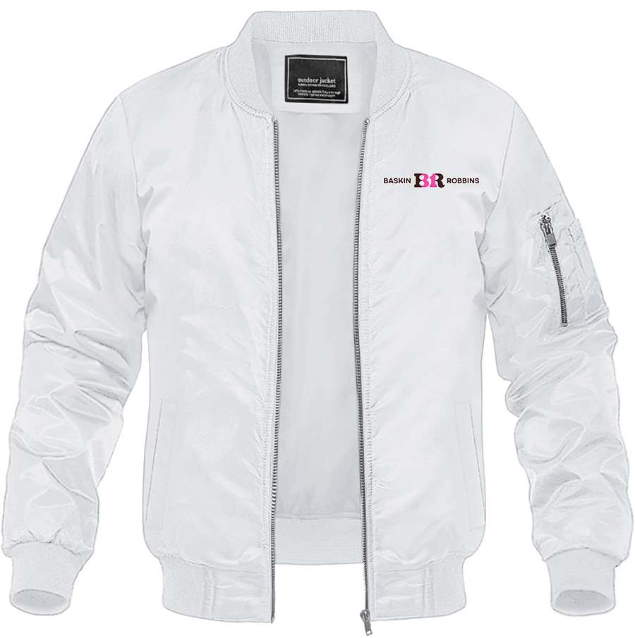 Men's Baskin-Rоbbins Lightweight Bomber Jacket - White