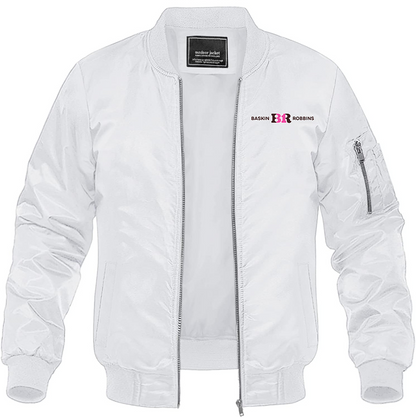 Men's Baskin-Rоbbins Lightweight Bomber Jacket - White
