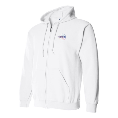 Men's Wipro Logo Zipper Hoodie
