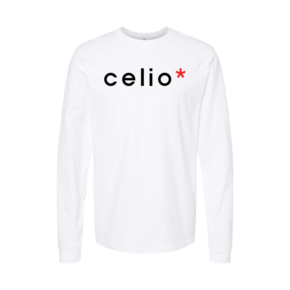 Men's Celio Logo Long Sleeve T-Shirt