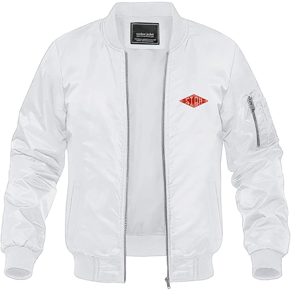Men's Societa Torinese Automobili Rapid Logo Lightweight Bomber Jacket Windbreaker Softshell Varsity Jacket Coat