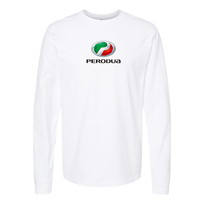 Men's Perodua Logo Cotton Long Sleeve T-Shirt