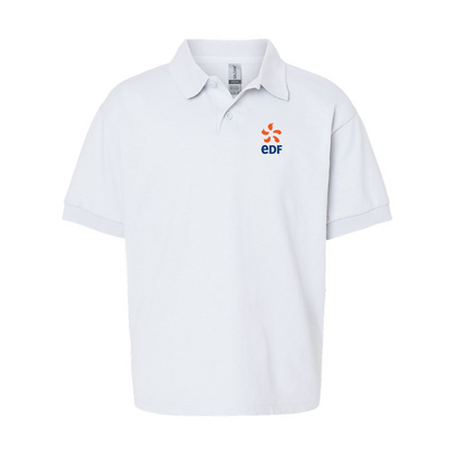 Youth Edf Gildan Dry Blend Jersey Polo