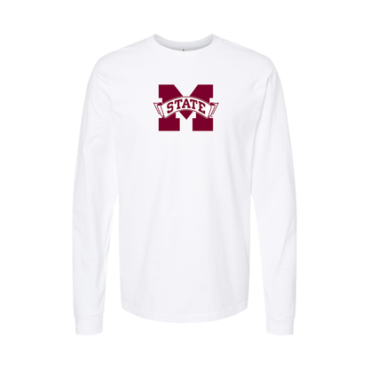 Youth Mississippi State Bulldogs Logo Cotton Long Sleeve T-Shirt