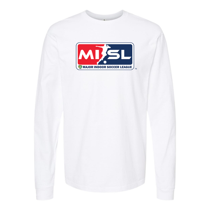 Men's Major Indoor Soccer League Logo Cotton Long Sleeve T-Shirt