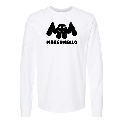 Men's Marshmello Logo Cotton Long Sleeve T-Shirt