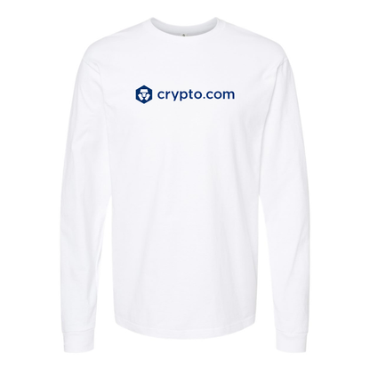 Youth Crypto.Com  Logo Long sleeves