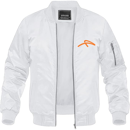 Men's ArcelorMittal Symbol Lightweight Bomber Jacket Windbreaker Softshell Varsity Jacket Coat