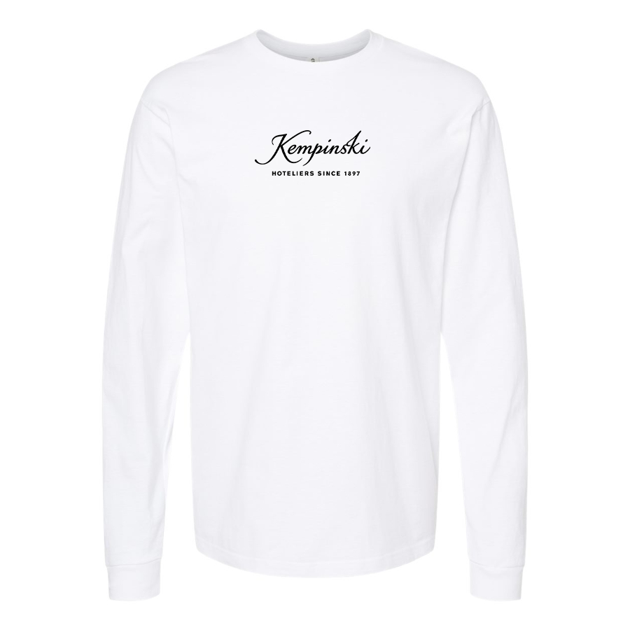 Men's Kempinski Logo  Cotton Long Sleeve T-Shirt