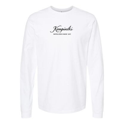 Men's Kempinski Logo  Cotton Long Sleeve T-Shirt