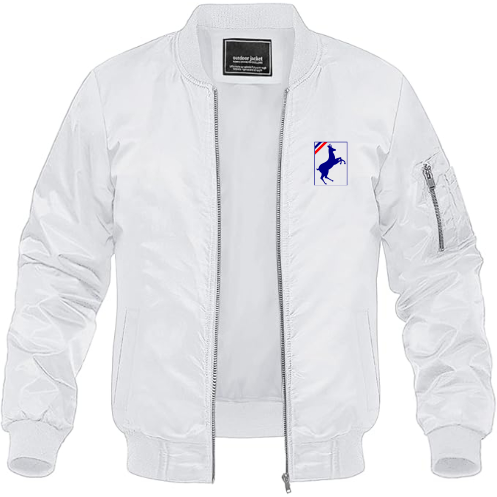 Men's Auverland Logo Lightweight Bomber Jacket Windbreaker Softshell Varsity Jacket Coat