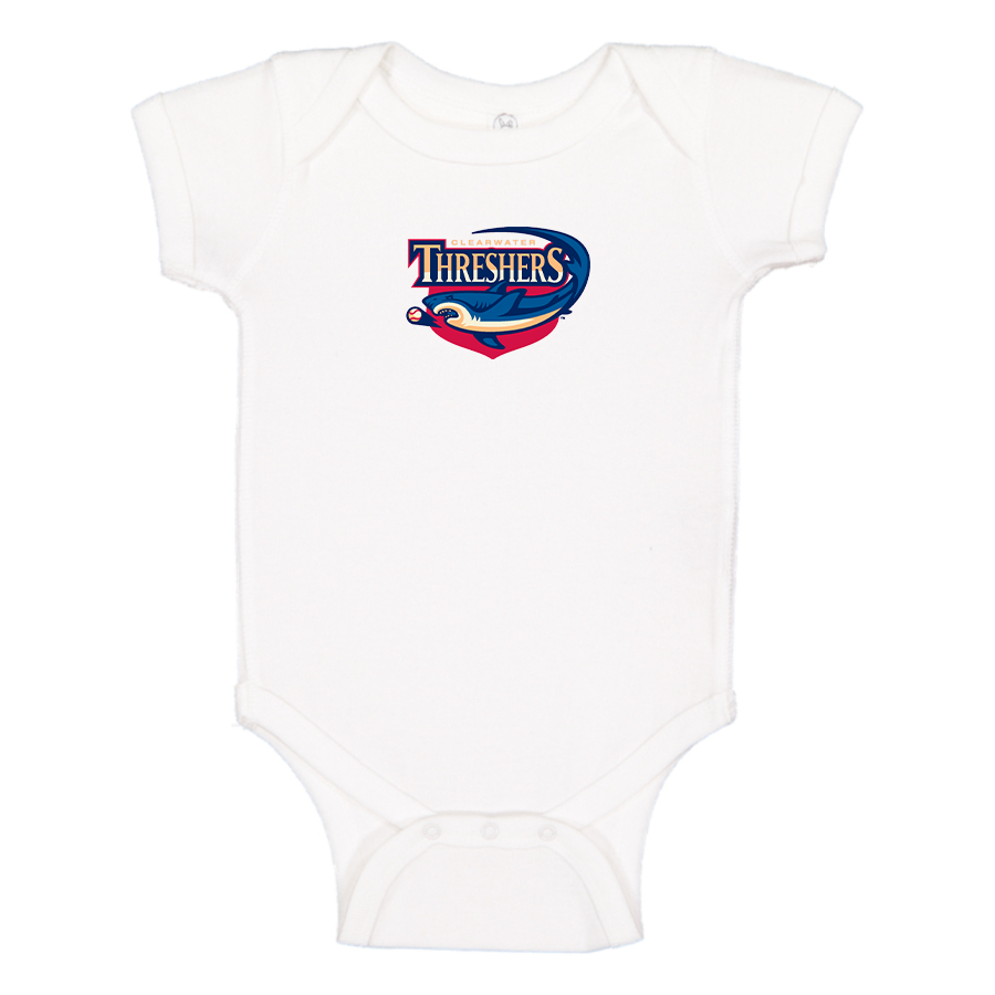 Clearwater Threshers Logo Baby Onesie Romper