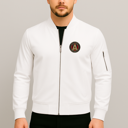 Men's Atlanta United FC Lightweight Bomber Jacket - White