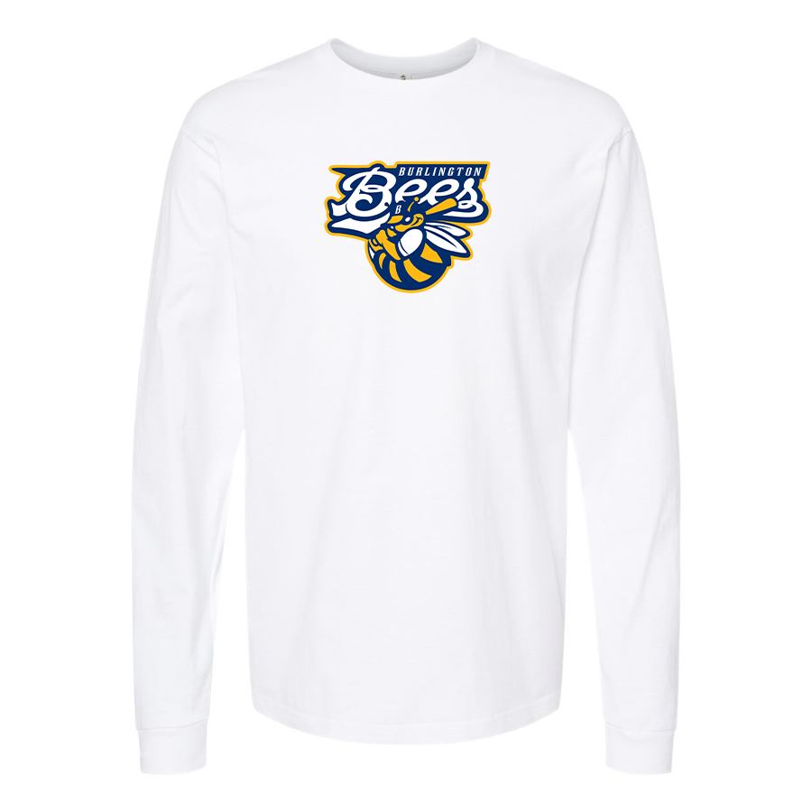 Men's Burlington Bees  Logo Cotton Long Sleeve T-Shirt
