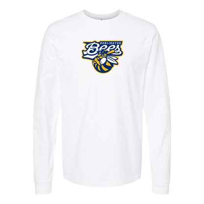 Men's Burlington Bees  Logo Cotton Long Sleeve T-Shirt