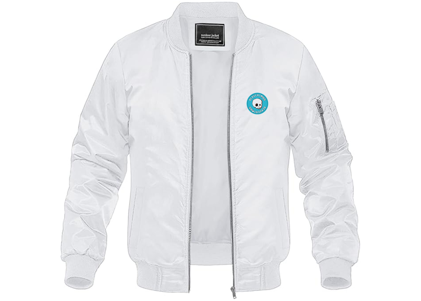 Men's Beavertown Brewery Lightweight Bomber Jacket Windbreaker Softshell Varsity Jacket Coat