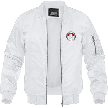 Men's Berkeley Logo Lightweight Bomber Jacket Windbreaker Softshell Varsity Jacket Coat