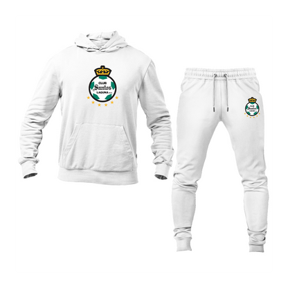 Men's Santos Laguna Soccer Hoodie Joggers Set