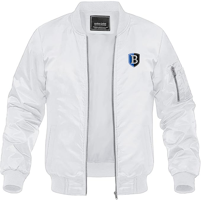 Men's  Bentley Falcons   Lightweight Bomber Jacket Windbreaker Softshell Varsity Jacket Coat