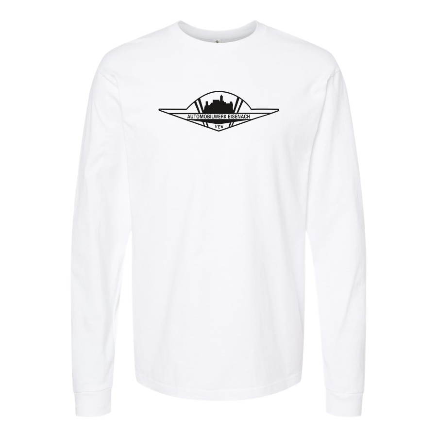 Men's Wartburg Logo  Cotton Long Sleeve T-Shirt
