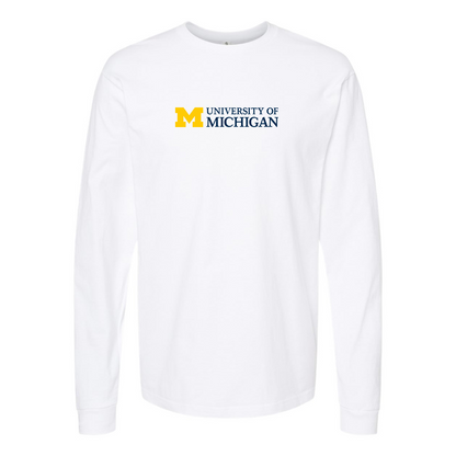 Men's University of Michigan Logo Long Sleeve T-Shirt