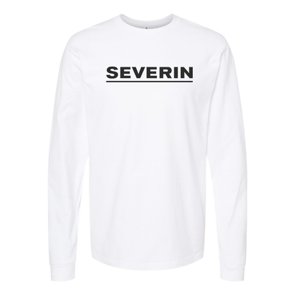 Men's Severin Logo  Cotton Long Sleeve T-Shirt
