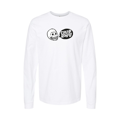 Youth Cheap Monday Logo Cotton Long Sleeve T-Shirt