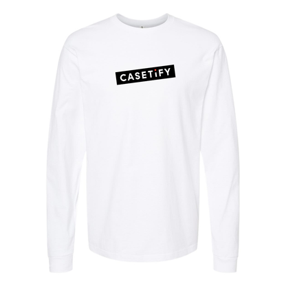 Men's Casetify Logo Cotton Long Sleeve T-Shirt