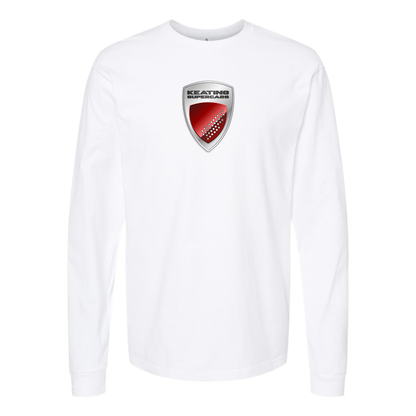Men's Keating-Supercars Logo Cotton Long Sleeve T-Shirt