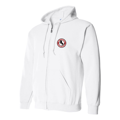Men's Billings Mustangs Logo Zipper Hoodie