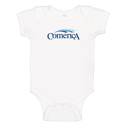 Comerica  Logo Baby Onesie Romper