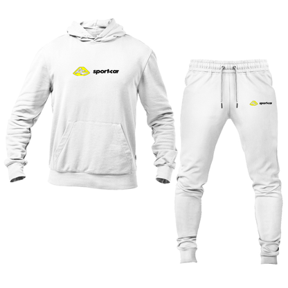 Men's AC Sport Car Logo Hoodie Joggers Set