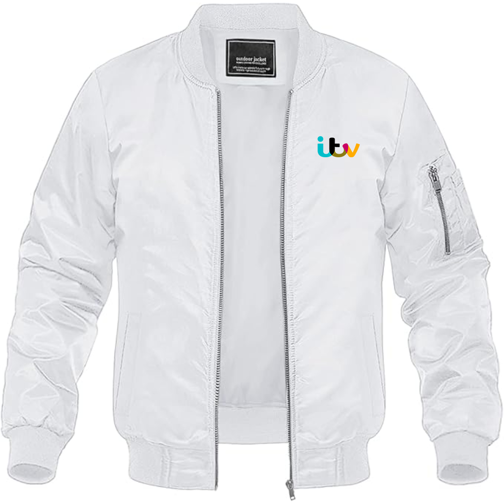 Men's Itv  Lightweight Bomber Jacket Windbreaker Softshell Varsity Jacket Coat