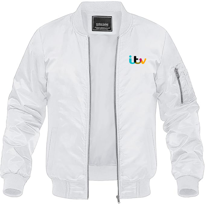 Men's Itv  Lightweight Bomber Jacket Windbreaker Softshell Varsity Jacket Coat