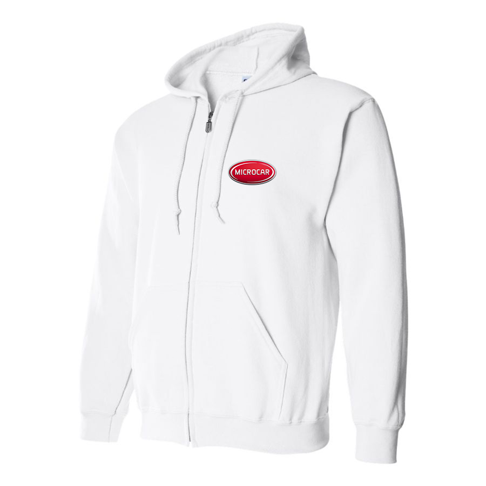 Men's Microcar Logo Zipper Hoodie