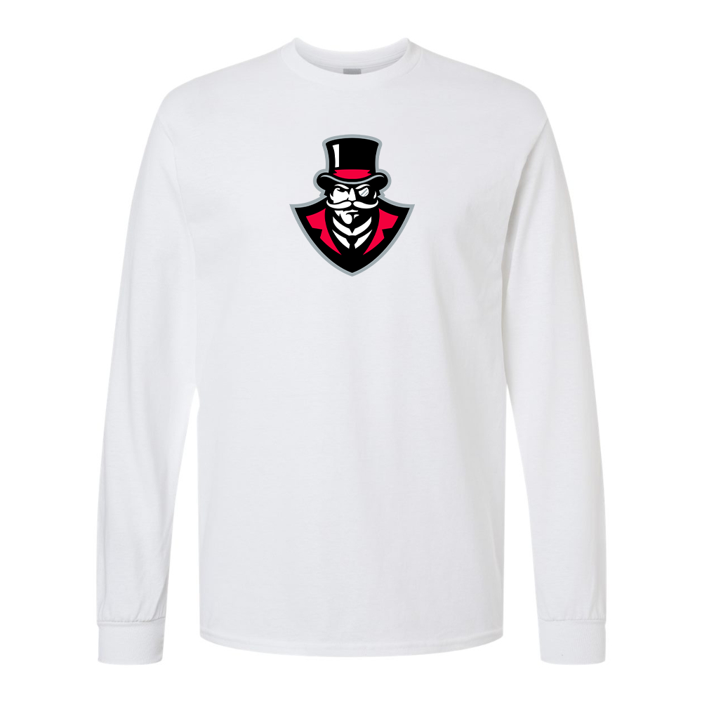 Men's  Austin Peay Governors  Gildan Heavy Cotton Long Sleeve T-Shirt