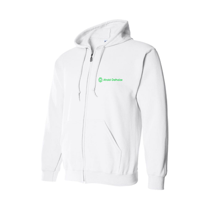 Men's Ahold Delhaize Vertical Logo  Zipper Hoodie