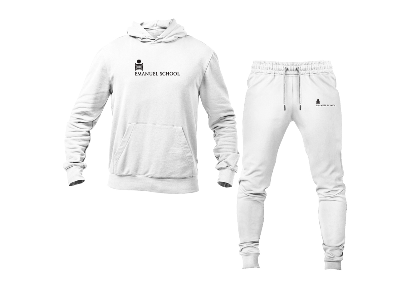 Men's Emanuel School Logo Hoodie Joggers Set