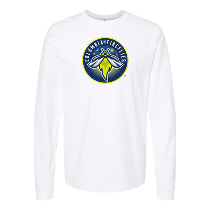 Men's Columbia Fireflies Logo Cotton Long Sleeve T-Shirt