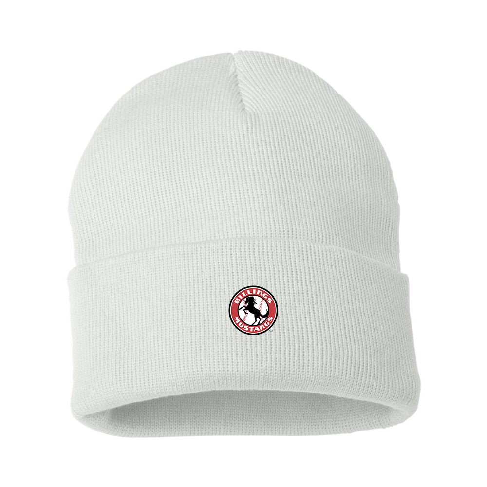 Billings Mustangs Logo Beanie Hat