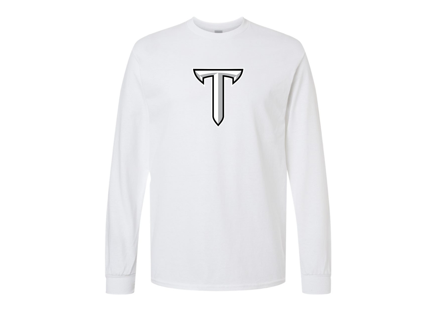 Men's Troy Trojans Gildan Heavy Cotton Long Sleeve T-Shirt