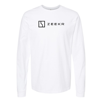 Men's Zeekr Logo Cotton Long Sleeve T-Shirt