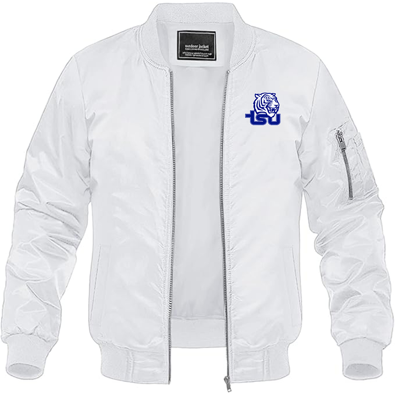 Men's Tennessee State Tigers Lightweight Bomber Jacket - White