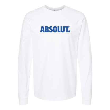 Men's Absolut Logo Cotton Long Sleeve T-Shirt