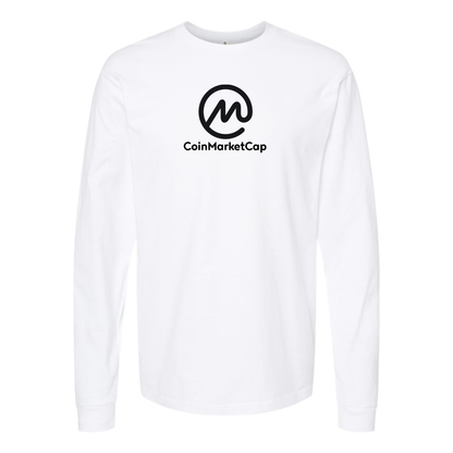 Men's CoinMarketCap Logo Cotton Long Sleeve T-Shirt