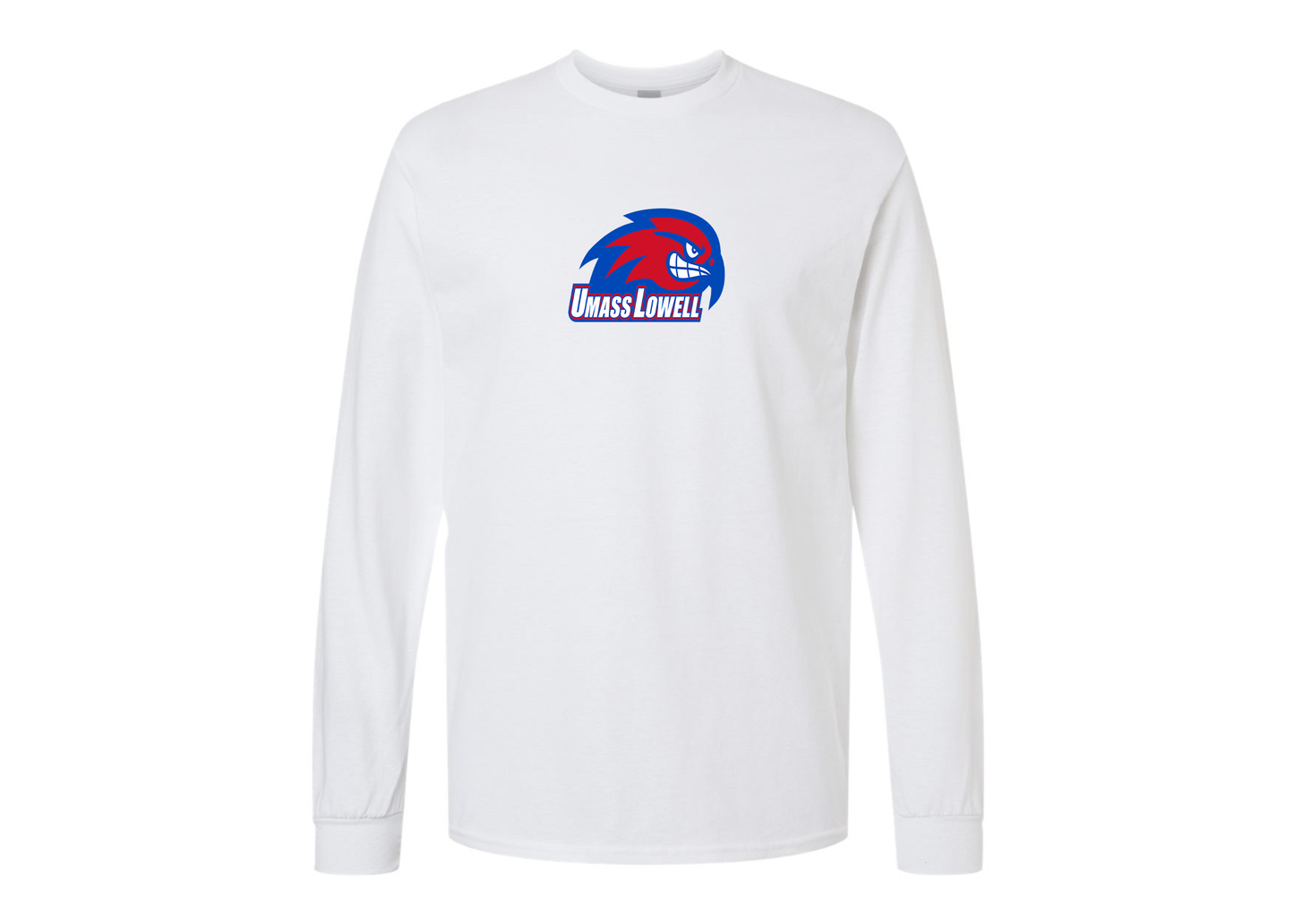 Men's UMass Lowell River Hawks Gildan Heavy Cotton Long Sleeve T-Shirt
