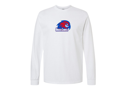Men's UMass Lowell River Hawks Gildan Heavy Cotton Long Sleeve T-Shirt