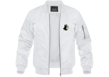 Men's Wofford Terriers Lightweight Bomber Jacket Windbreaker Softshell Varsity Jacket Coat