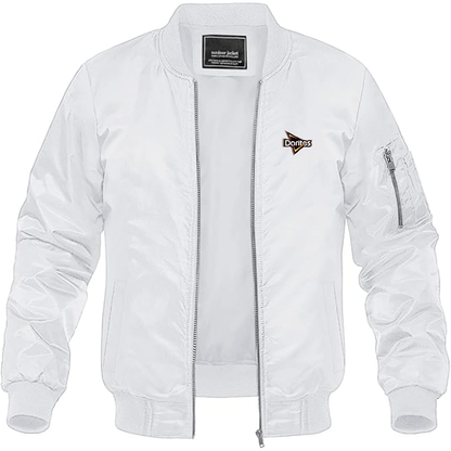 Men's Doritos Logo Lightweight Bomber Jacket Windbreaker Softshell Varsity Jacket Coat